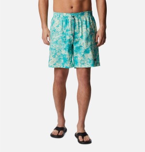 Blue Columbia Summertide Stretch Printed Men's Shorts | 49137XLGH