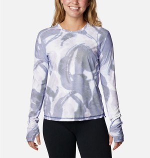 Blue Columbia Sun Deflector Summerdry Long Sleeve Women's T-Shirt | 96704FDTL