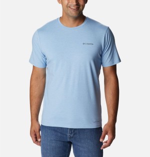 Blue Columbia Sun Trek Short Sleeve Men's T-Shirt | 90341PUNH