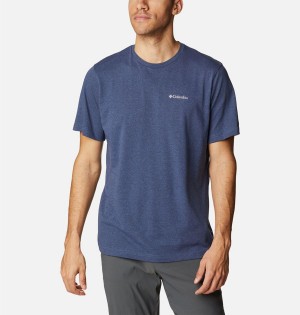 Blue Columbia Thistletown Hills Short Sleeve Men's T-Shirt | 74903TVJE