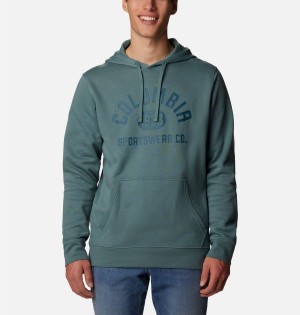 Blue Columbia Trek Men's Hoodie | 23948PMLA