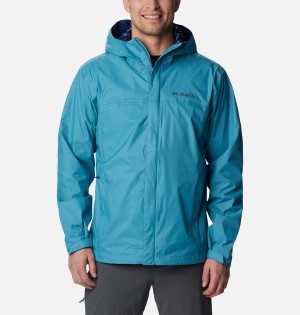 Blue Columbia Watertight II Men's Rain Jacket | 16720NWYB