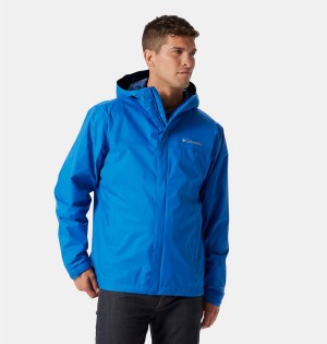 Blue Columbia Watertight II Men's Rain Jacket | 83927GMSJ