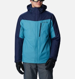 Blue Columbia Whirlibird IV Interchange Men's Ski Jacket | 07265PAEK