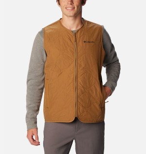 Brown Columbia Birchwood Men's Vest | 91436ZGNJ