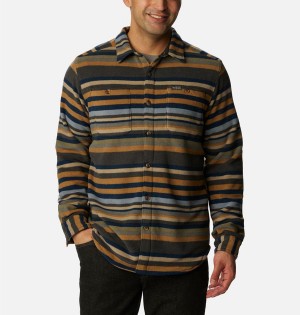 Brown Columbia Flare Gun Fleece Over Men's Shirt | 85271MBAN