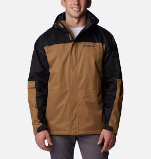 Brown Columbia Hikebound Interchange Men's 3 In 1 Jackets | 75219RITB