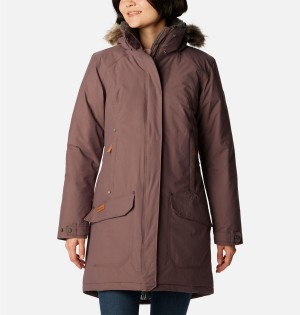 Brown Columbia Icelandite TurboDown Women's Coats | 86305SNVI