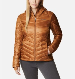 Brown Columbia Joy Peak Insulated Hooded Women's Puffer Jacket | 41306JFUH