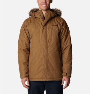 Brown Columbia Leif Trail Men's Coats | 85210LMFJ