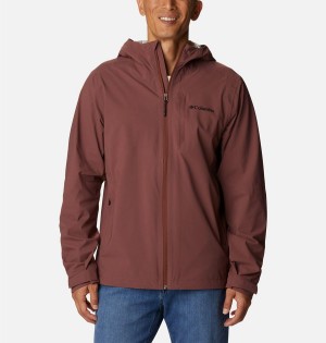 Brown Columbia Omni-Tech Ampli-Dry Shell Men's Rain Jacket | 23609GPQU