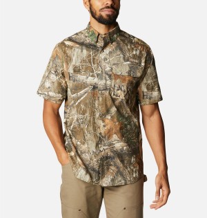 Brown Columbia PHG Super Sharptail Short Sleeve Men's Shirt | 43601ZLVC