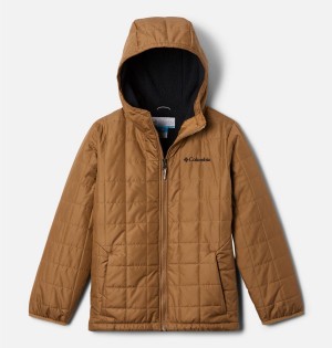 Brown Columbia Rugged Ridge Sherpa Lined Kids' Jacket | 51432OFPX