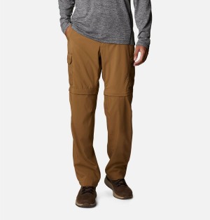 Brown Columbia Silver Ridge Utility Convertible Men's Pants | 56809LSJR