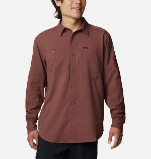 Brown Columbia Silver Ridge Utility Lite Long Sleeve Men's Shirt | 72068DWBJ