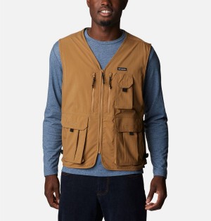 Brown Columbia Silver Ridge Utility Men's Vest | 09135SYJO