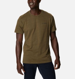 Brown Columbia Thistletown Hills Short Sleeve Men's T-Shirt | 37251MDOL