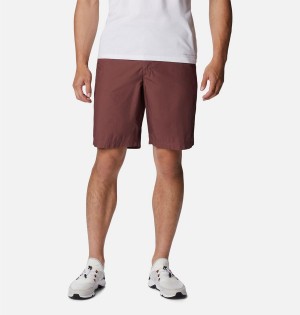 Brown Columbia Washed Out Men's Shorts | 04176FQGH