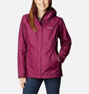 Coral Columbia Arcadia II Women's Rain Jacket | 86714XWUY