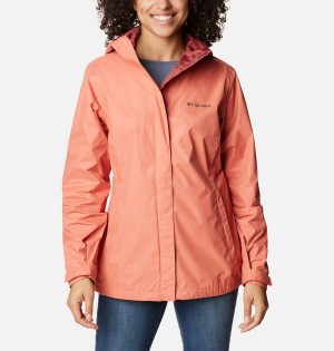 Coral Columbia Arcadia II Women's Rain Jacket | 59864OVNK