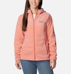 Coral Columbia Benton Springs Full Zip Hoodie Women's Fleece Jacket | 59327WGKD