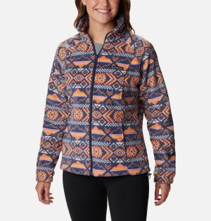 Coral Columbia Benton Springs Printed Full Zip Women's Fleece Jacket | 96430FQHP