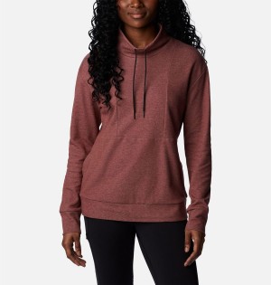 Coral Columbia Calico Basin Women's Pullover | 35924UVTP