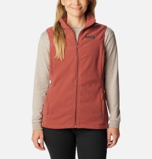 Coral Columbia Castle Dale Fleece Women's Vest | 48105LNWY