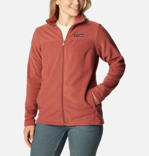 Coral Columbia Castle Dale Full Zip Women's Fleece Jacket | 74861CZIG