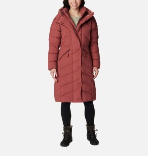 Coral Columbia Ember Springs Long Down Women's Coats | 41253JSUH