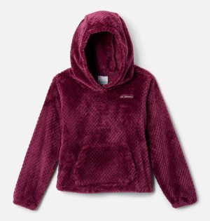 Coral Columbia Fire Side Sherpa Pullover Kids' Hoodie | 16297MGDI