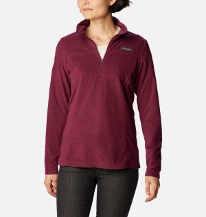 Coral Columbia Lake Aloha Half Zip Fleece Women's Pullover | 76238TIRX