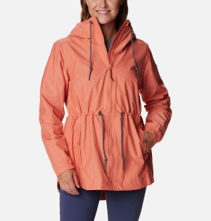 Coral Columbia Lillian Ridge Shell Women's Rain Jacket | 68049HWPL