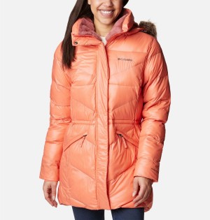 Coral Columbia Peak to Park Mid Insulated Women's Puffer Jacket | 15296MZUO