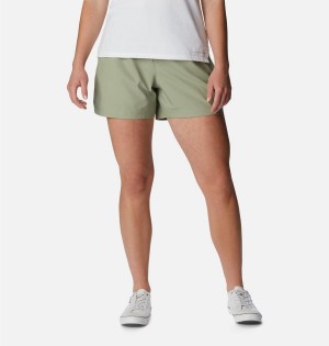 Green Columbia Anytime Lite Women's Shorts | 51378LADH