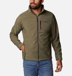 Green Columbia Ascender Men's Softshell Jackets | 21790VZAP