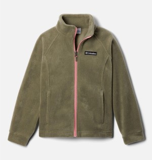 Green Columbia Benton Springs Fleece Kids' Jacket | 31872KZVD