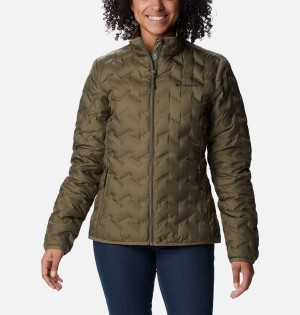 Green Columbia Delta Ridge Women's Puffer Jacket | 07254TWYR