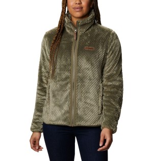 Green Columbia Fire Side II Sherpa Full Zip Women's Fleece Jacket | 13946NVEL