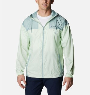 Green Columbia Flash Challenger Jacket Men's Windbreaker | 21378DCAL