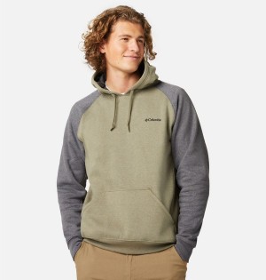 Green Columbia Hart Mountain II Men's Hoodie | 59628YPWO