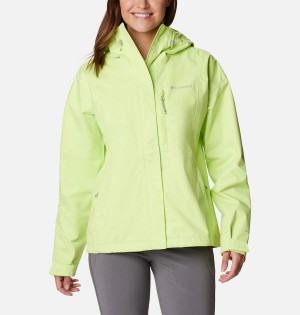 Green Columbia Hikebound Women's Rain Jacket | 10736THAC