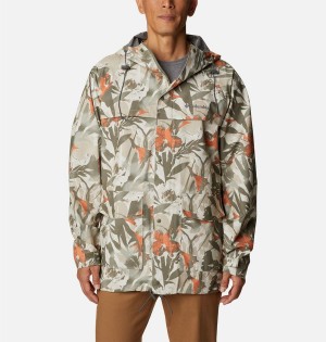 Green Columbia Ibex II Shell Men's Rain Jacket | 06517ADGC