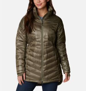 Green Columbia Joy Peak Mid Women's Puffer Jacket | 17940RAQV