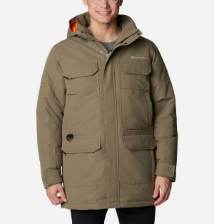 Green Columbia Landroamer Down Men's Coats | 80172VJAH