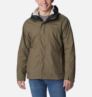 Green Columbia Loma Vista Interchange Men's 3 In 1 Jackets | 62781CRYJ