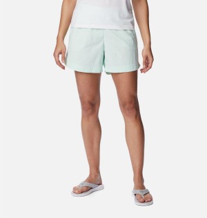 Green Columbia PFG Backcast Water Women's Shorts | 42861QLSF