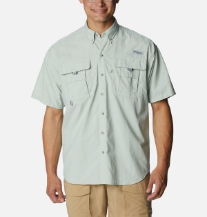 Green Columbia PFG Bahama II Short Sleeve Men's Shirt | 34089ORZP