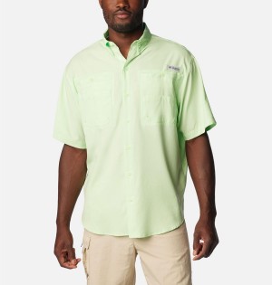 Green Columbia PFG Tamiami II Short Sleeve Men's Shirt | 64915NUVD