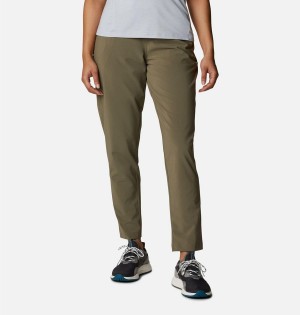 Green Columbia Pleasant Creek Core Women's Pants | 85637KNAZ